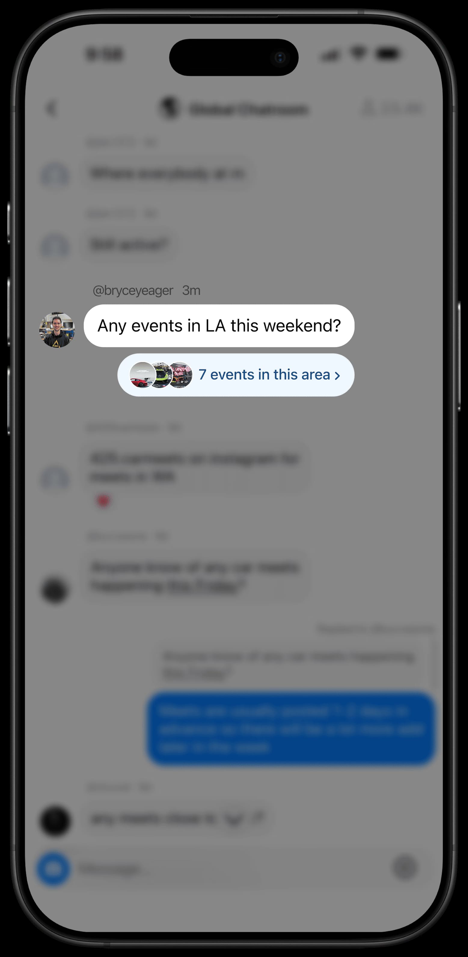 Event suggestions mockup 1