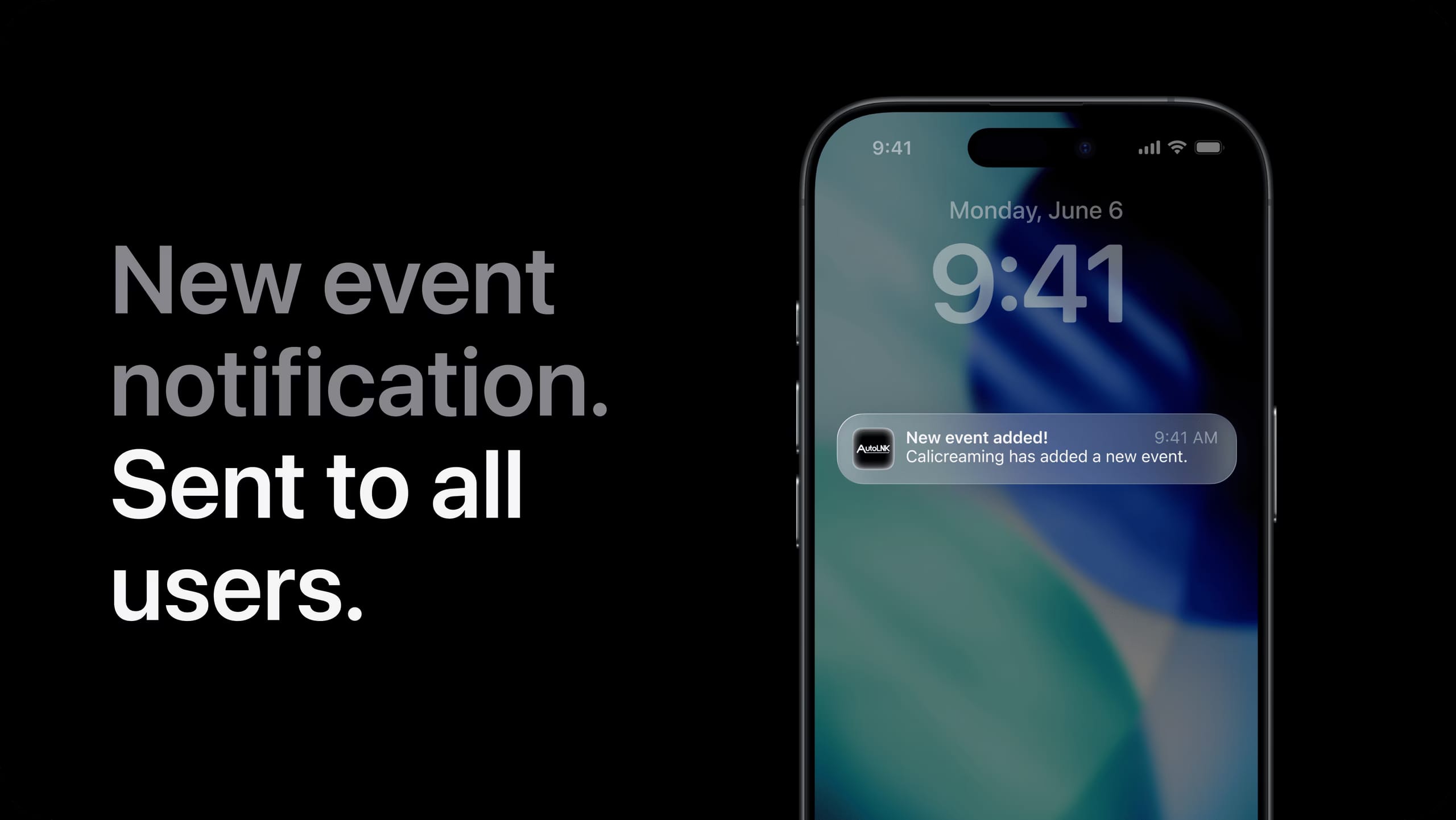 New event notification