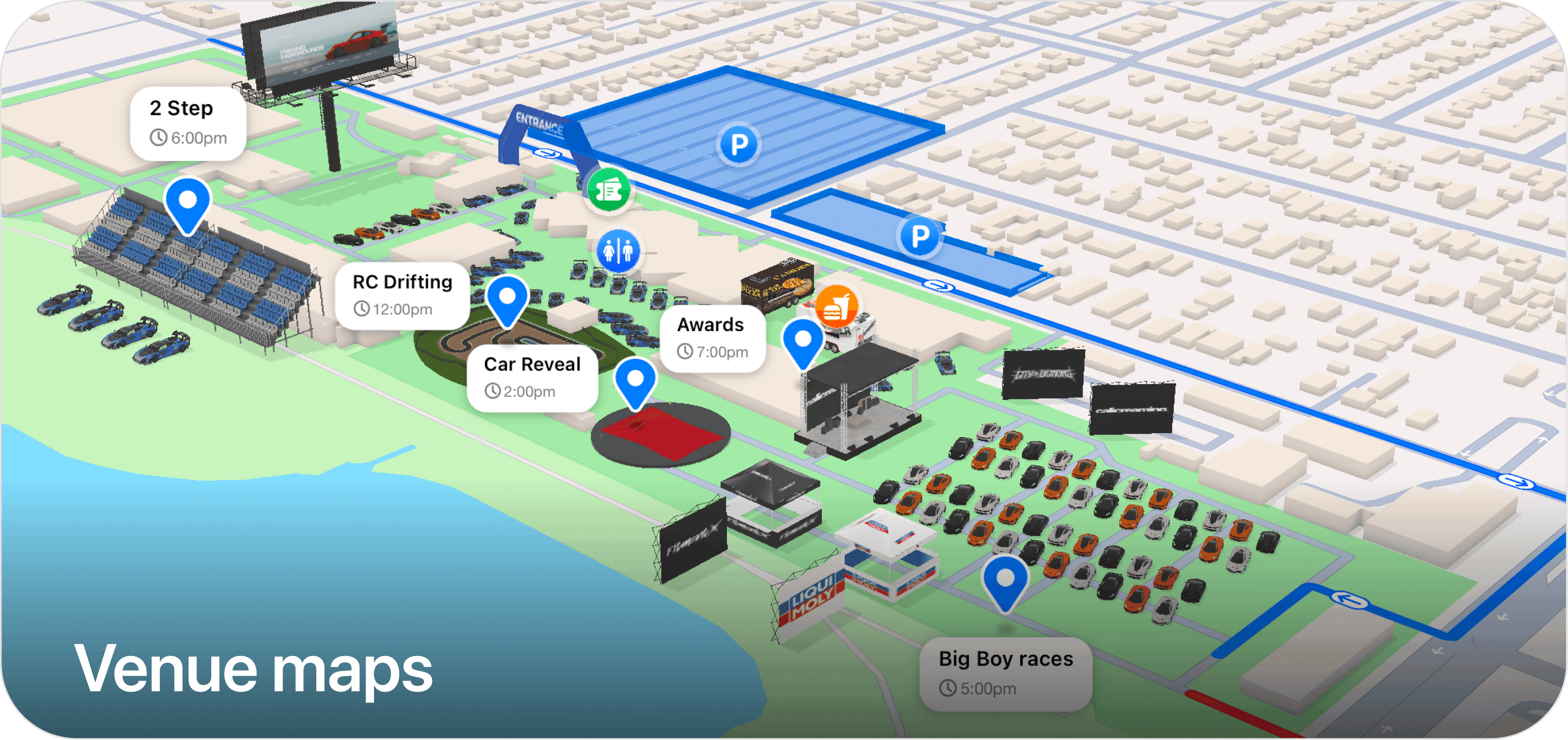 How to Create an Interactive Venue Map for an Automotive Event